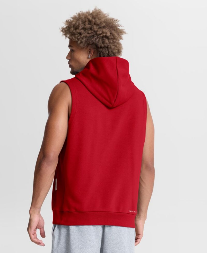 Men's Red Los Angeles Angels Authentic Collection Standard Issue Dri-FIT Sleeveless Hoodie