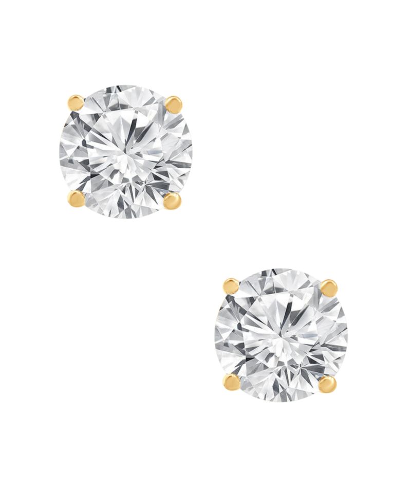 Certified Lab Grown Diamond Stud Earrings (3 ct. t.w.) in 14k White, Yellow or Rose Gold