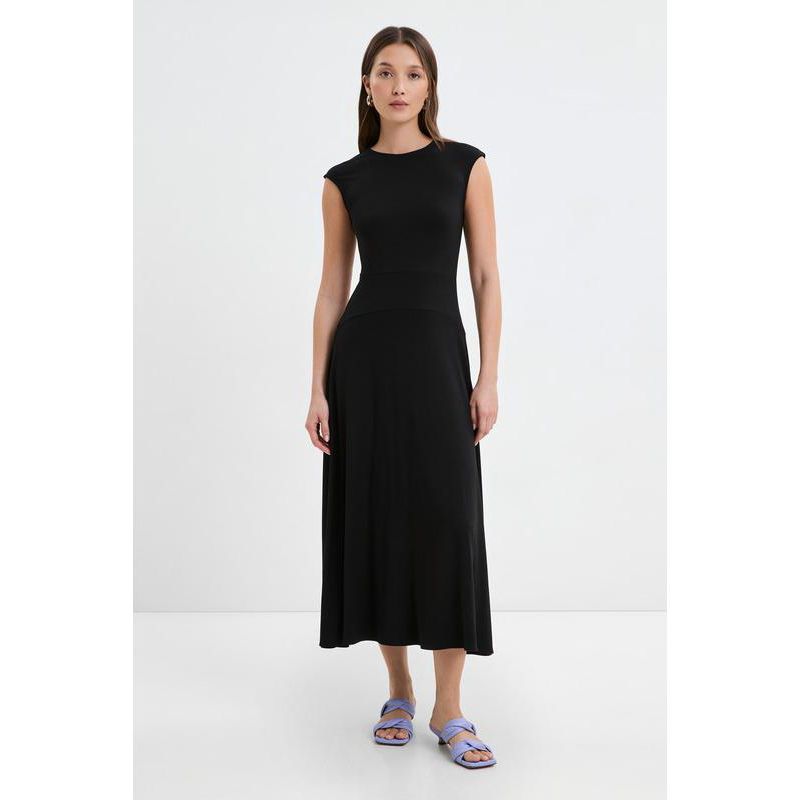 Women's Alina Sleeveless Round-Neck Flowy Jersey Midi Dress
