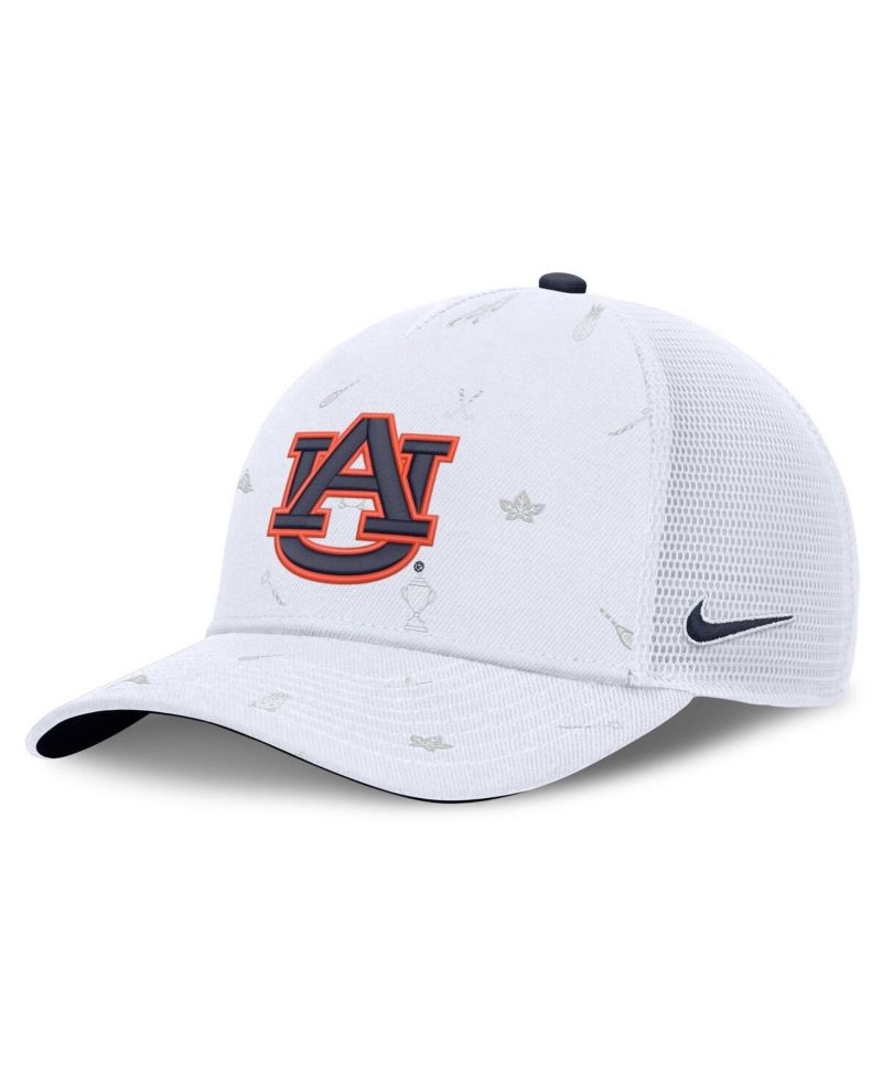 Men's White Auburn Tigers Country Club Golfin' Rise Trucker Adjustable Hat