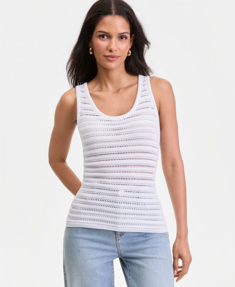 Women's Cotton Crochet Tank Top
