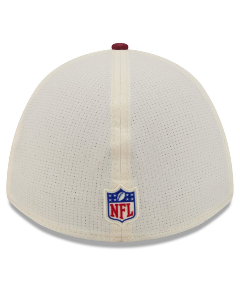 Men's Cream/Burgundy Washington Commanders 2026 NFL Training Camp 39THIRTY Flex Hat