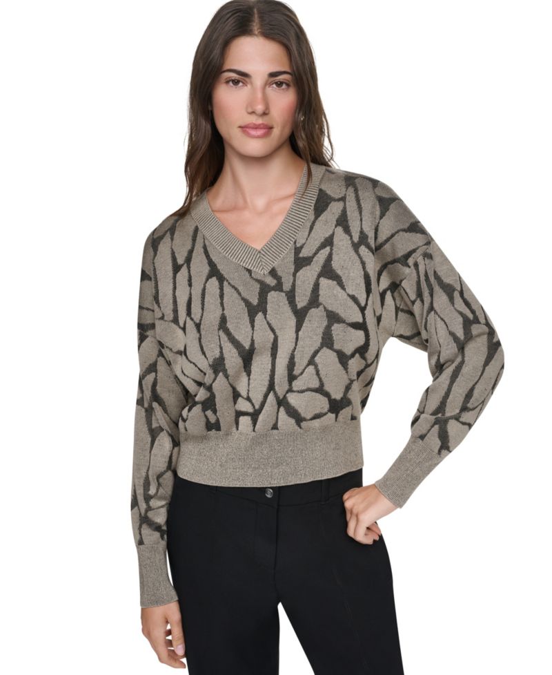 Women's Textured Long Sleeves Sweater