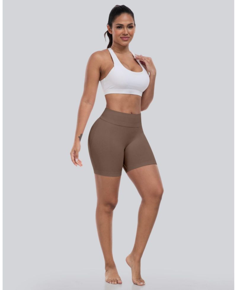 High Waisted Scrunch Workout Shorts Seamless Squat Proof Gym Yoga Shorts