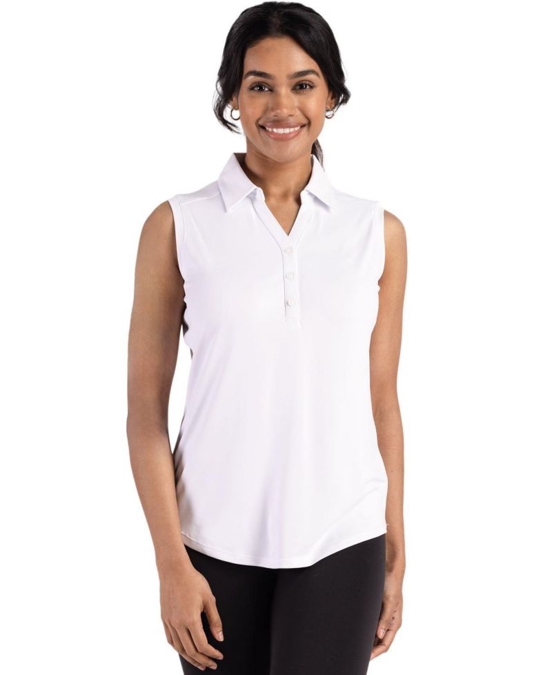 Women's Cutter and Buck Forge Eco Stretch Recycled Sleeveless Polo