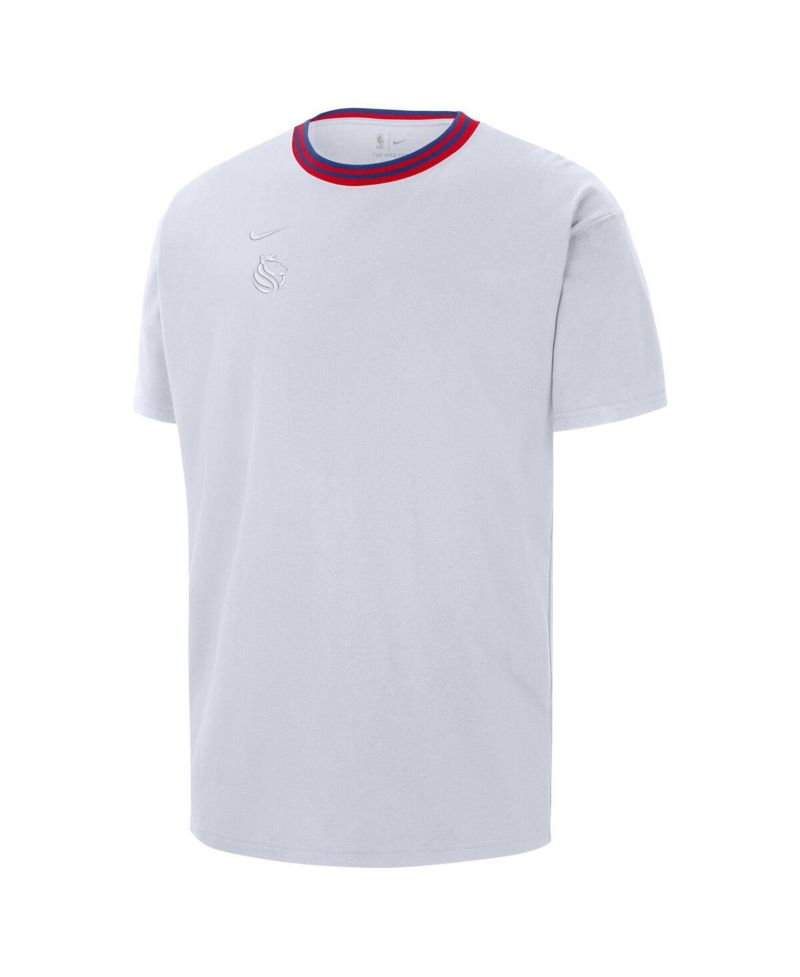 Men's White Sacramento Kings City Edition Courtside Premium T-Shirt