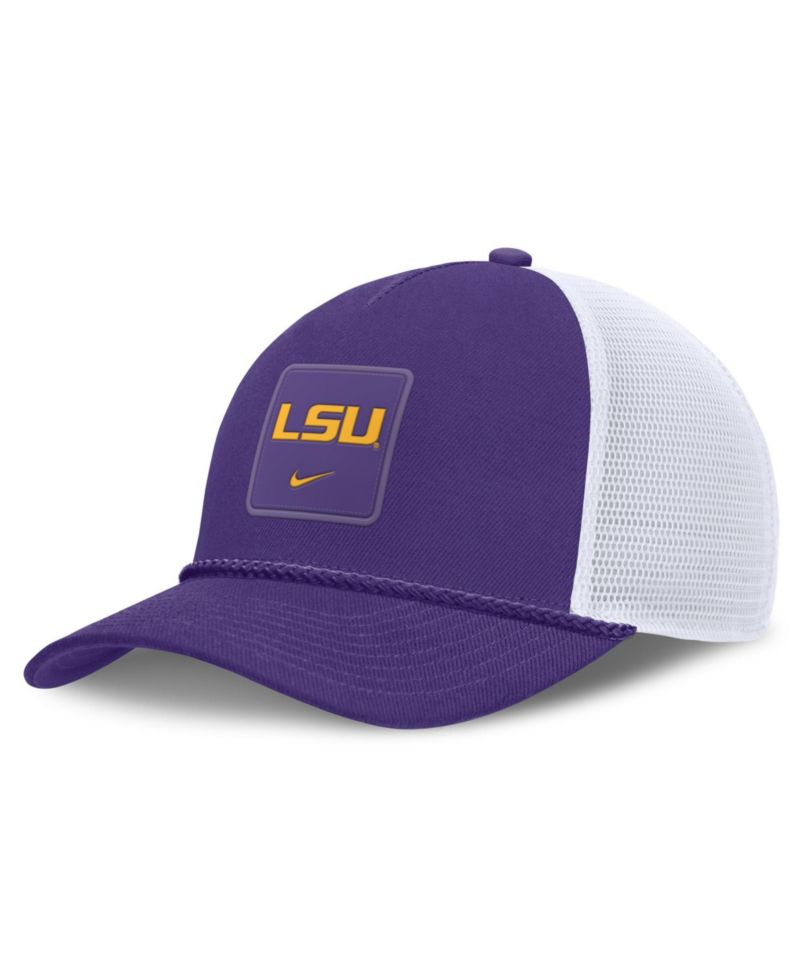 Men's and Women's Purple LSU Tigers 2026 On-Field Gameday Rope Trucker Adjustable Hat