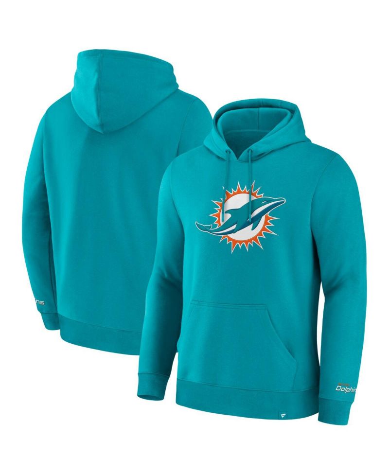 Men's Aqua Miami Dolphins Legacy Fleece Pullover Hoodie