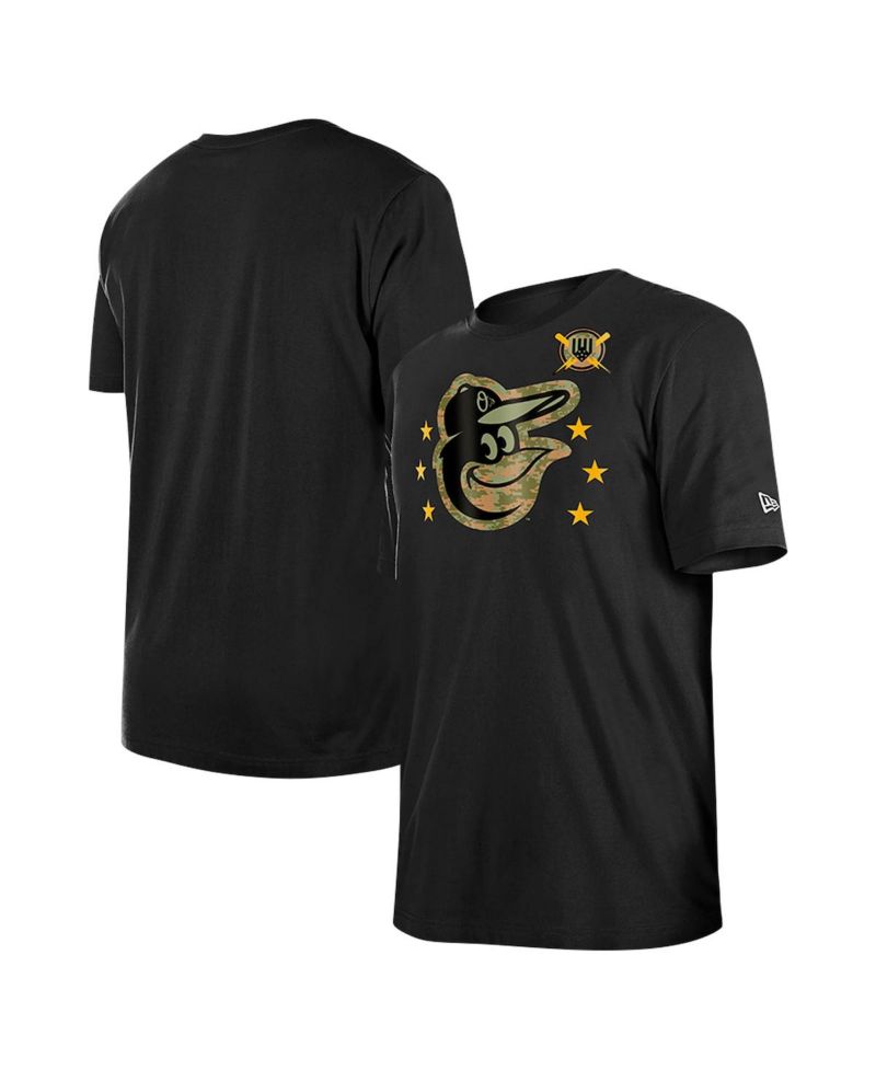 Men's Black Baltimore Orioles 2024 Armed Forces Day T-Shirt