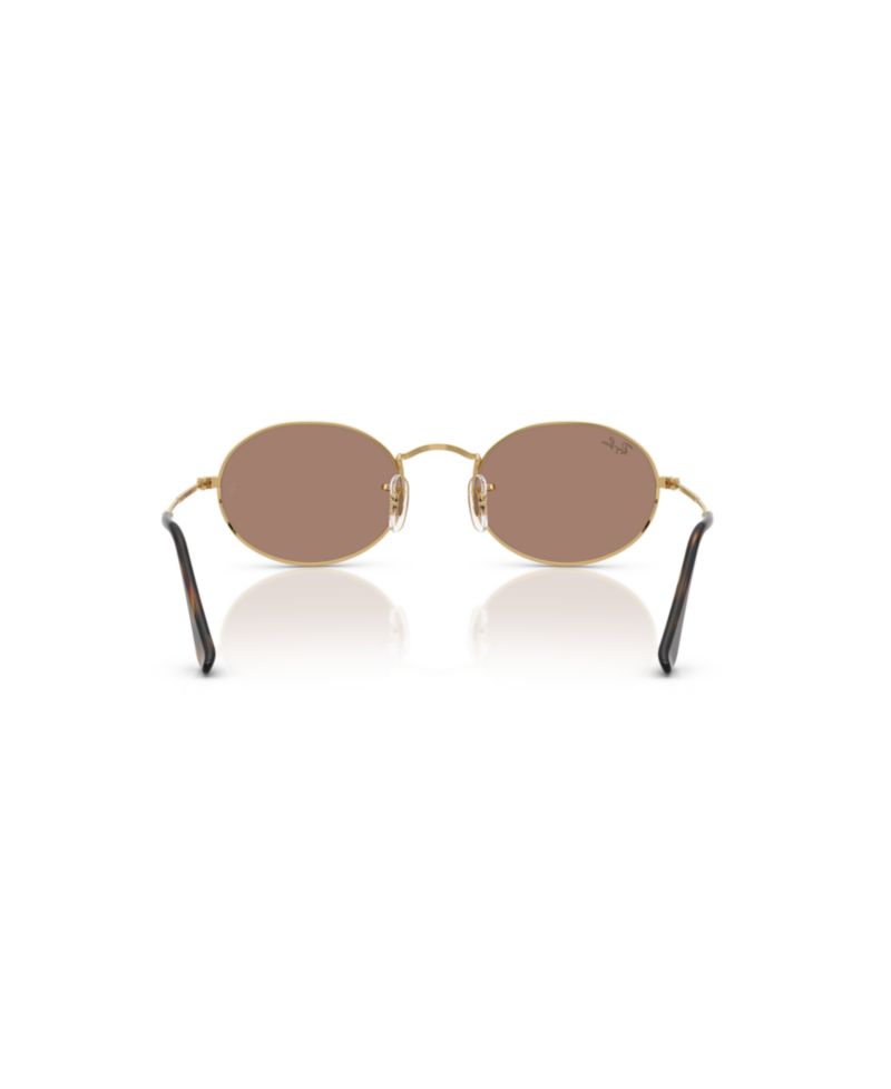Unisex Oval Metal Chromance Sunglasses, RB3547