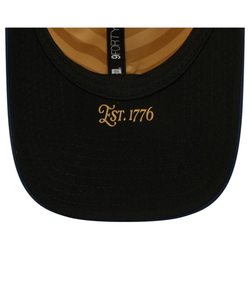 Big Boys and Girls Cream/Navy Kansas City Royals USA 250 9FORTY M-Crown Adjustable Hat