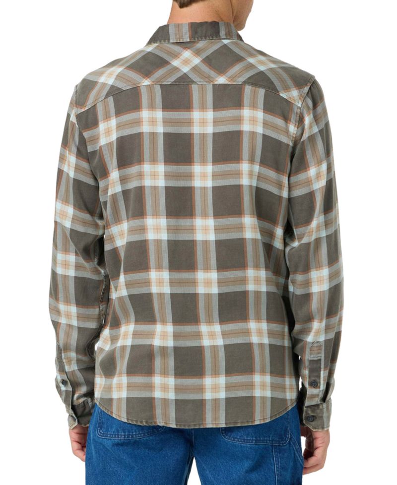 Men's Print Long-Sleeve Flannel Shirt