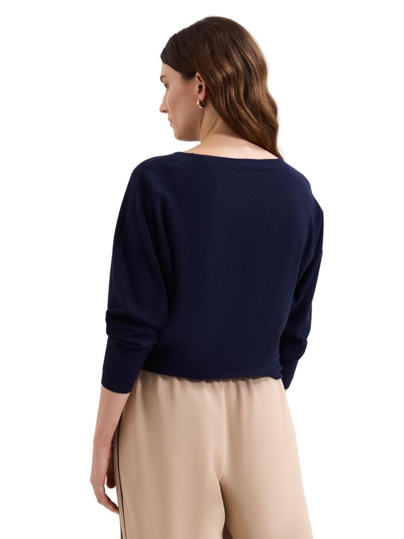 Women's Cristine Slash-Neck Knitted Jumper