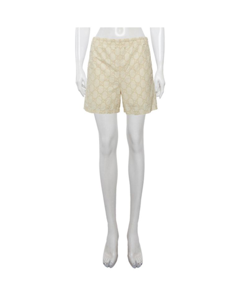 Women's Monogram Pattern Cotton Shorts