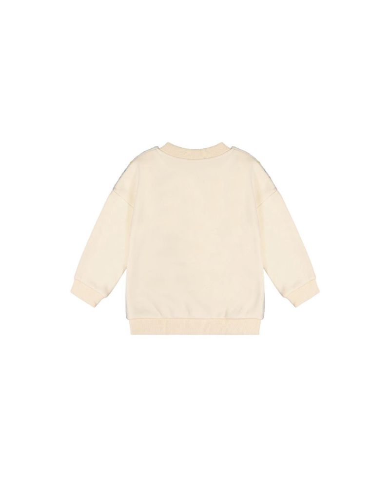 Little and Big Girl 6-14Y Bi-Material Sweater
