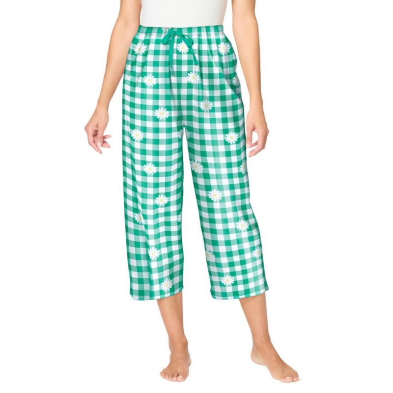 Plus Size Dreams and Co. Woven Sleep Capri Pant