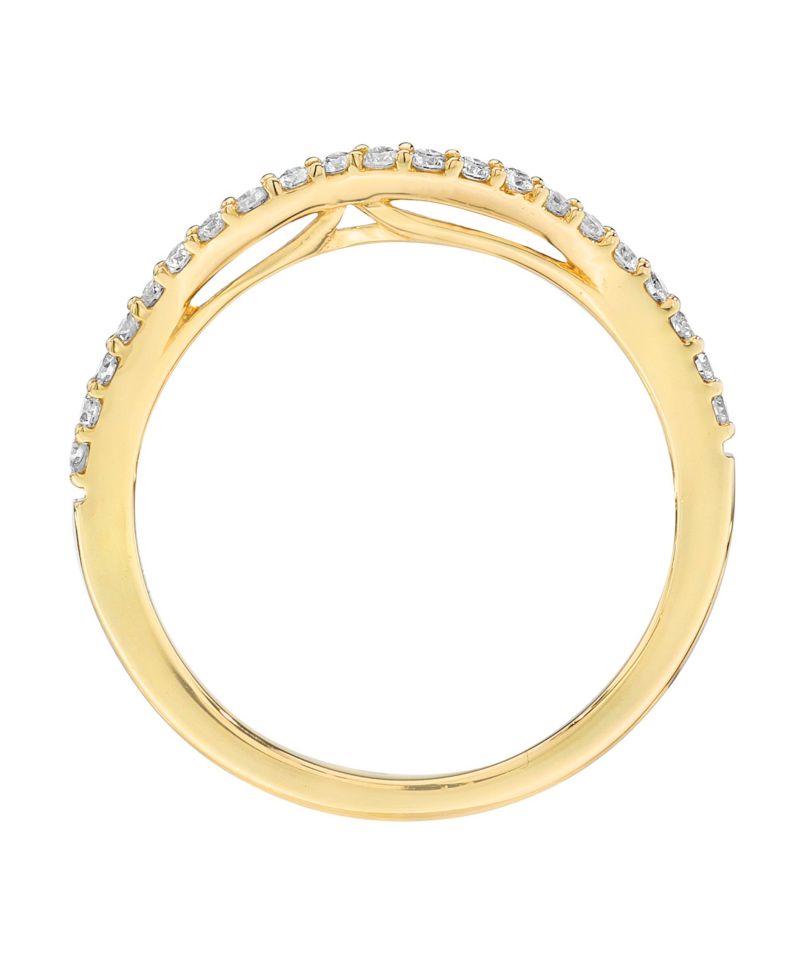 Vanilla Diamond (0.17 ct. t.w.) Bridal Ring in 14k Honey Gold