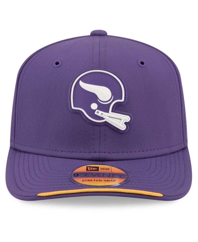 Men's Purple Minnesota Vikings 2026 Sideline Throwback 9SEVENTY Adjustable Hat