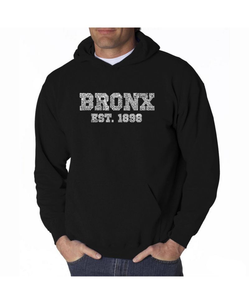 Men's Word Art Hoodie - Popular Bronx, NY Neighborhoods