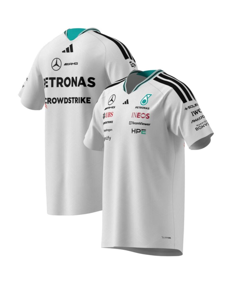 Men's White Mercedes-AMG Petronas F1 Team 2026 Driver Authentic Jersey