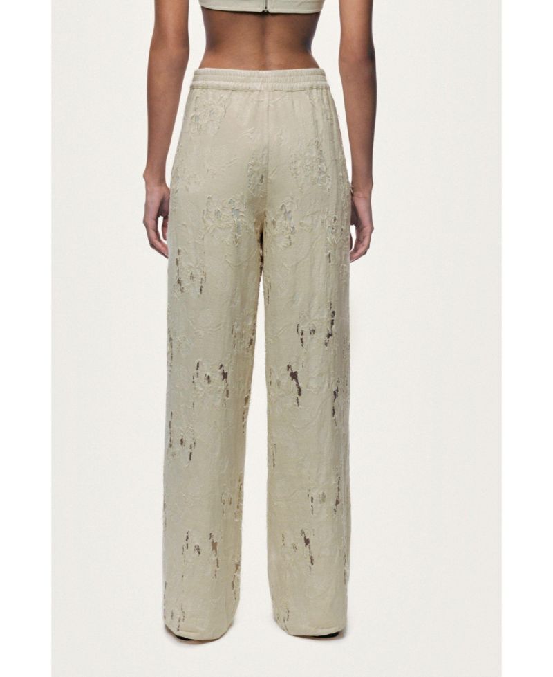 Women's Jacquard Wide-Leg Trousers