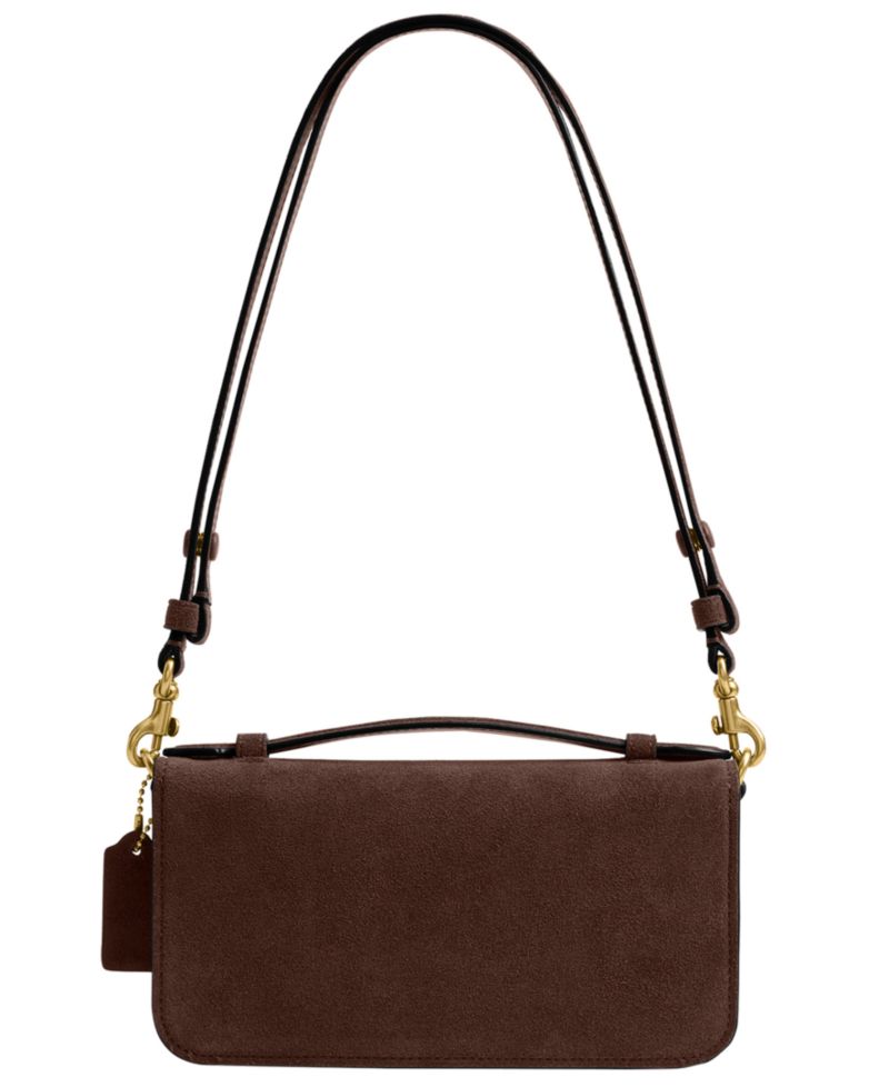Elora Small Suede Top Handle Crossbody Bag