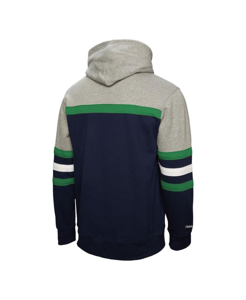 Men's Navy/Gray Vancouver Canucks Head Coach Pullover Hoodie