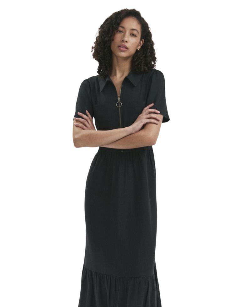 Women's Tania Linen-Blend Midi Shirt Dress With Pockets