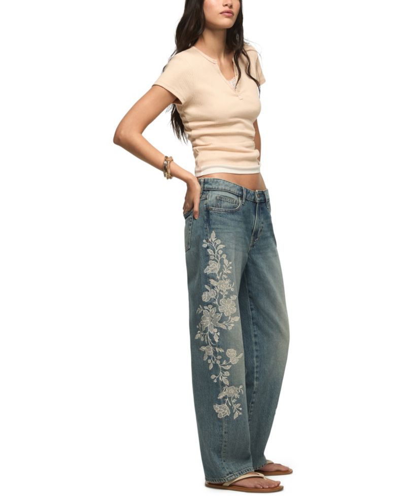 Women's Relaxed-Fit Low-Rise Baggy Jeans