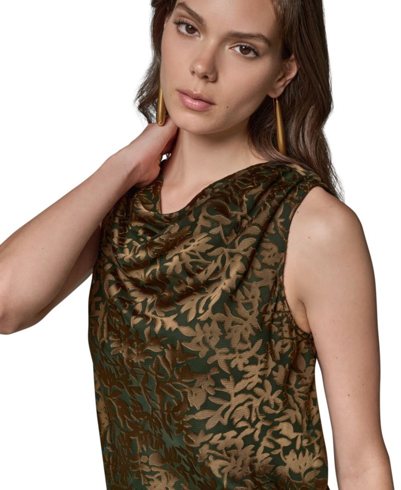 Women's Floral Vine Sleeveless Top