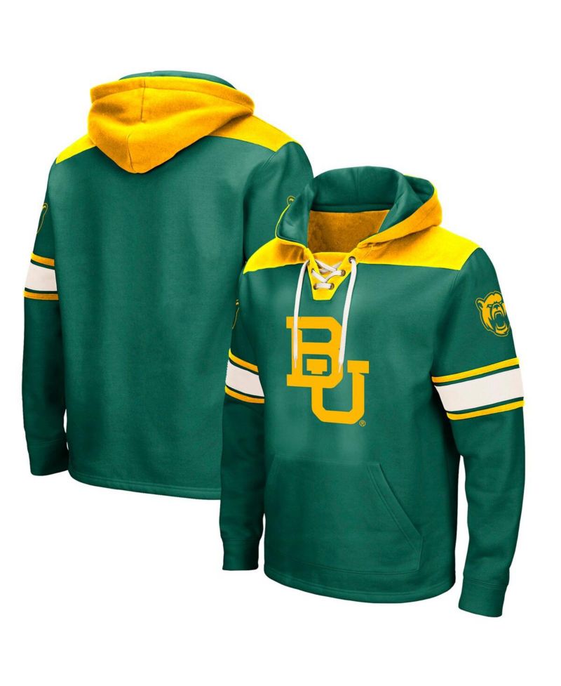Men's Green Baylor Bears 2.0 Lace-Up Pullover Hoodie