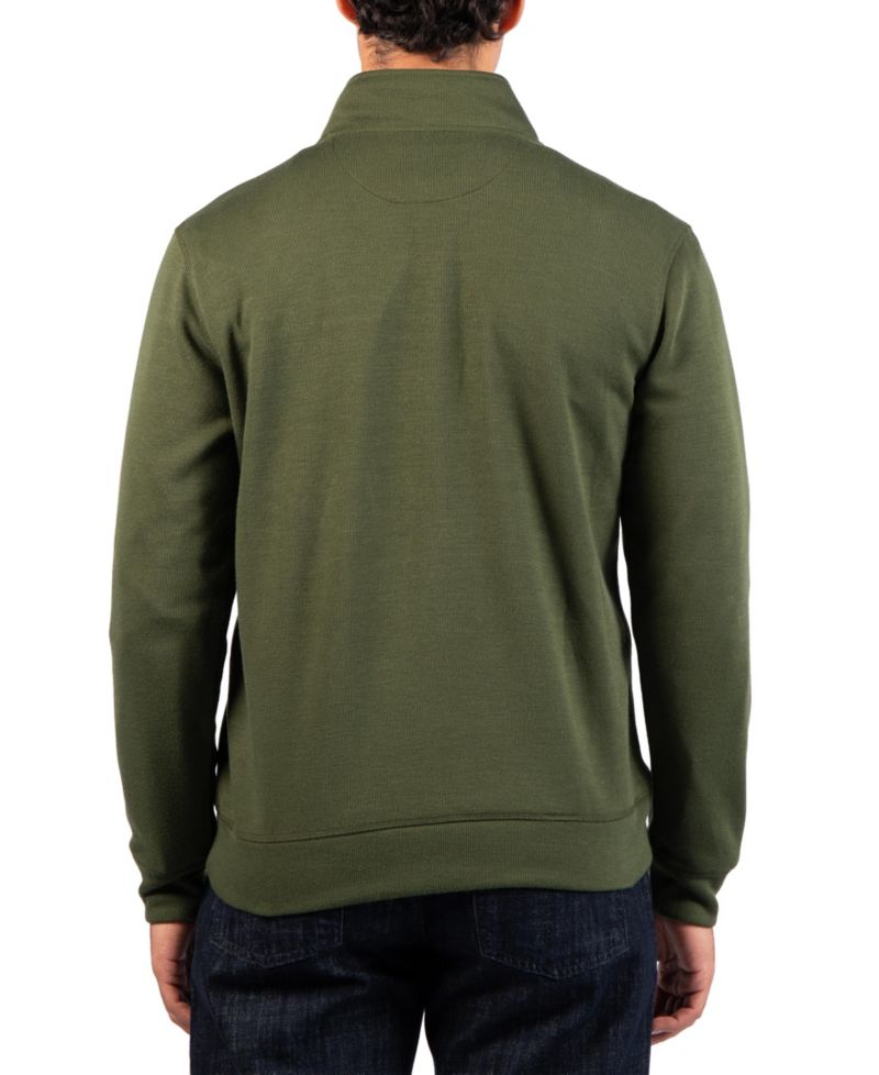 Men's French Rib Quarter Zip Sweater