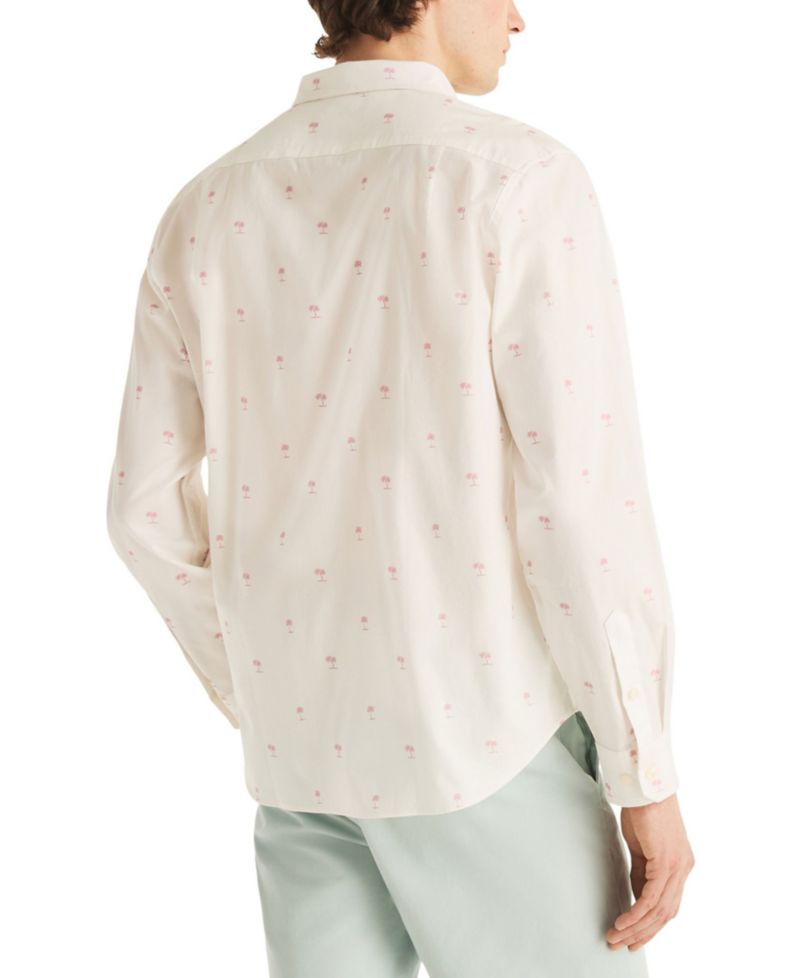 Men's Long-Sleeve Oxford Print Shirt