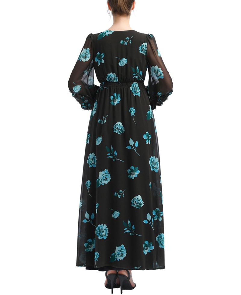 Women's Maternty Floral Print Maxi Dress