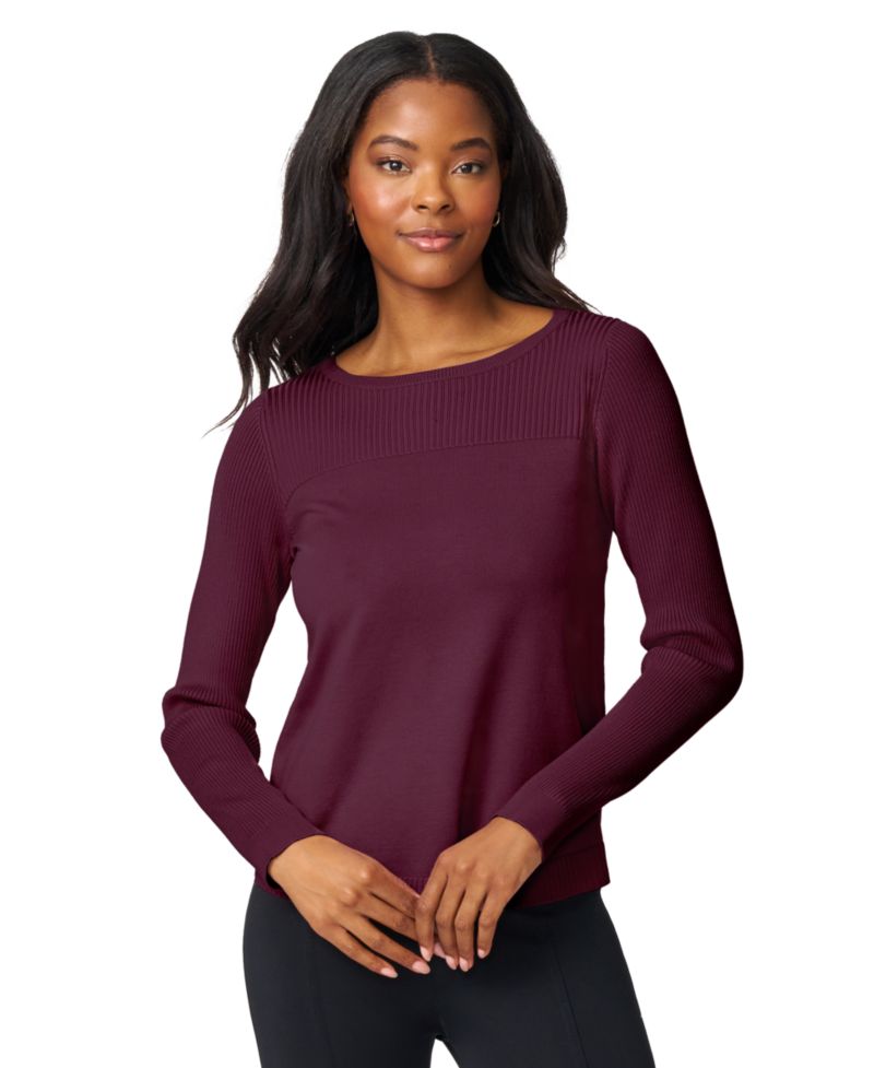 Women's Boat Neck Long-Sleeve Sweater