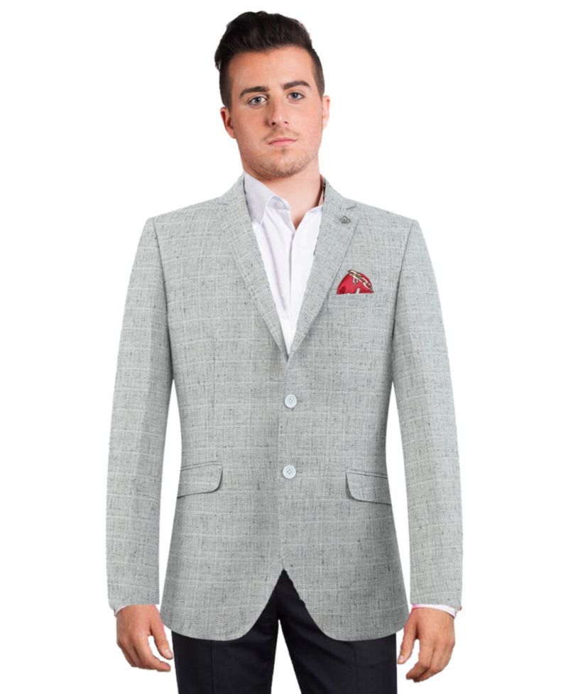 Men's Slim Fit Melange Sports Coat Jacket