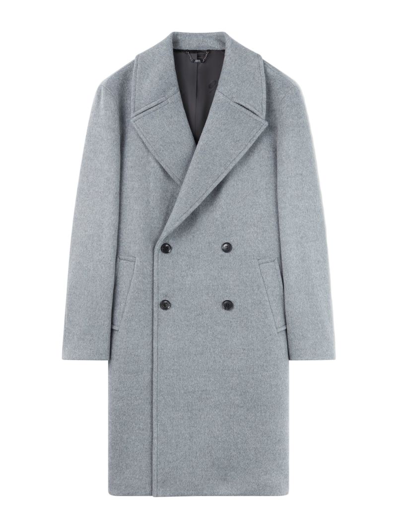 Double-Breasted Cashmere Coat for Men