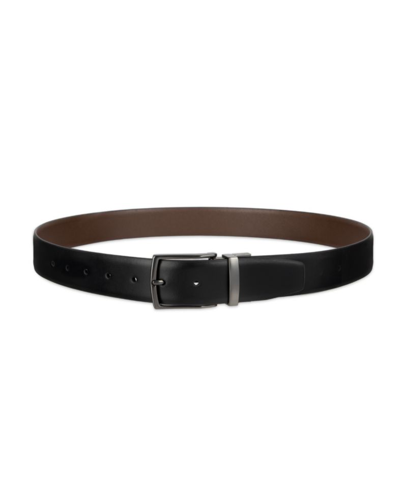 Men's 2-In-1 Reversible Leather Dress Belt