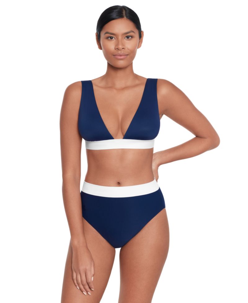 Women's Banded High-Waist Bikini Bottoms