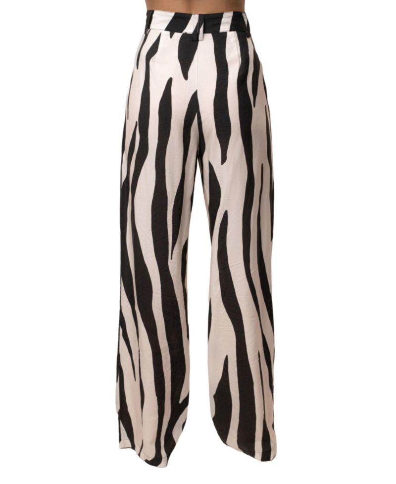 Women's Essential Flow High-Waisted Pleated Wide-Leg Trousers