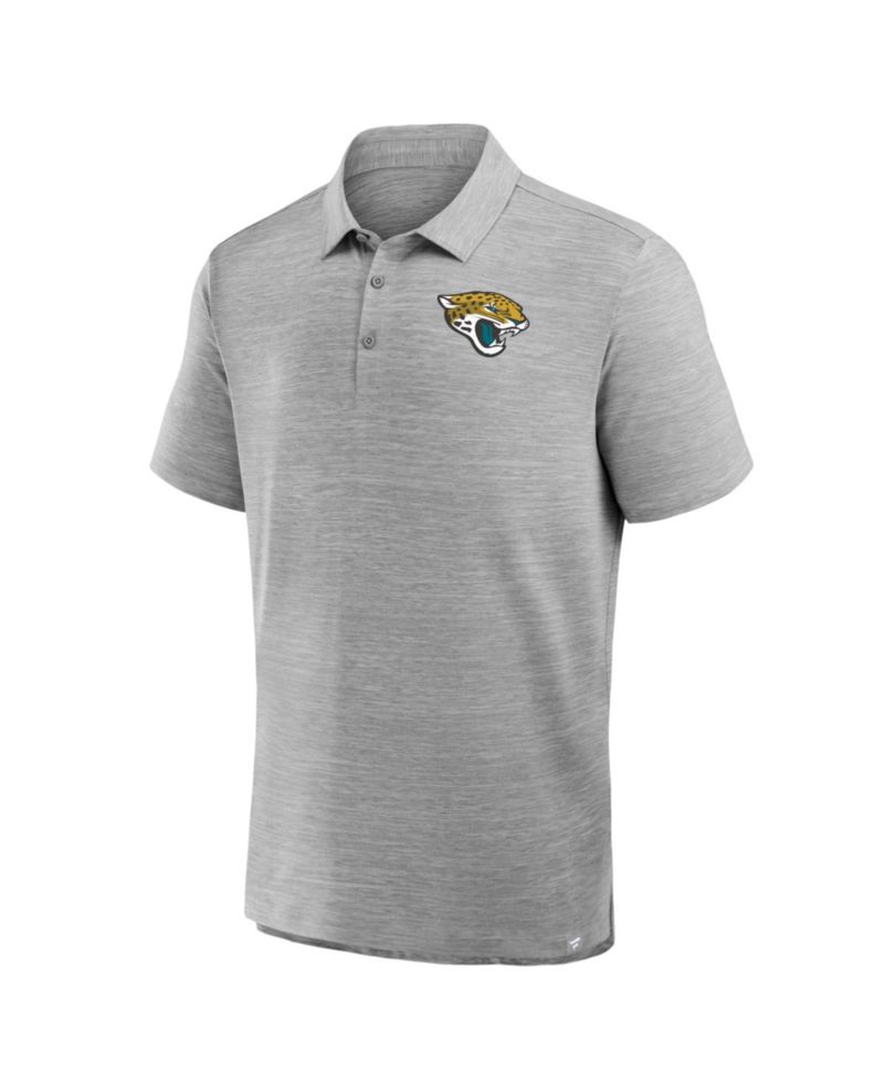 Men's Heather Gray Jacksonville Jaguars Clutch Polo Shirt