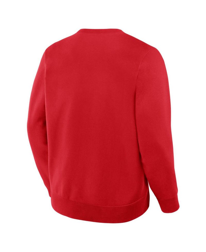 Men's Red Detroit Red Wings Vintage Stickler Sweatshirt