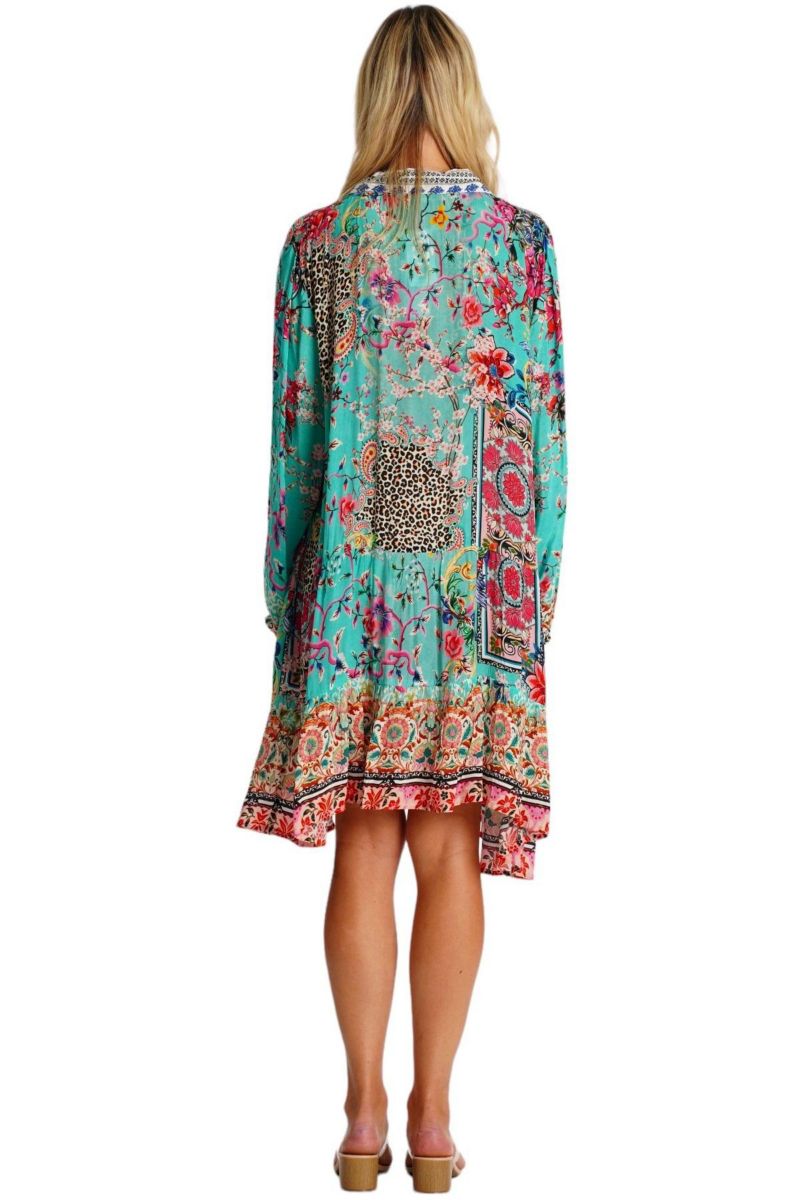 Women's Summer Dress with Collared Neck