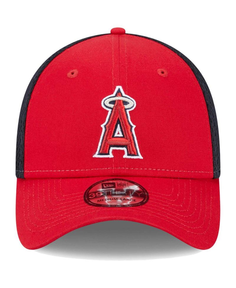 Men's Red Los Angeles Angels Team Neo 39THIRTY Flex Hat
