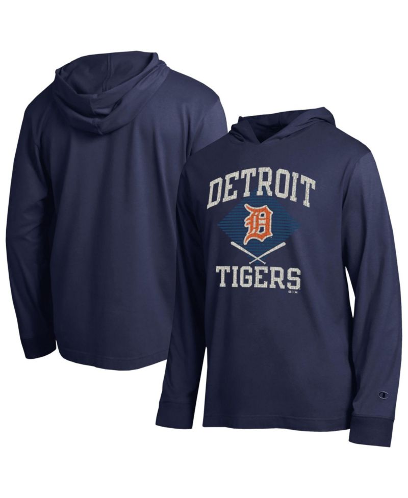 Men's Detroit Tigers Hooded Long-Sleeve Relaxed Fit T-Shirt