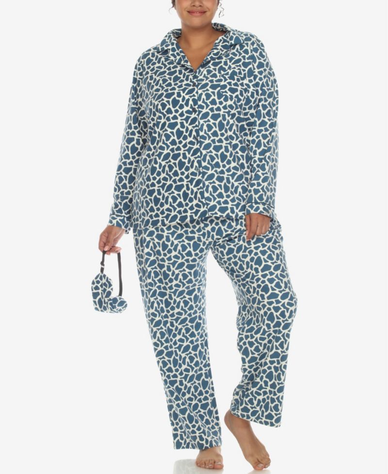 Plus Size Pajama Set, 3-Piece
