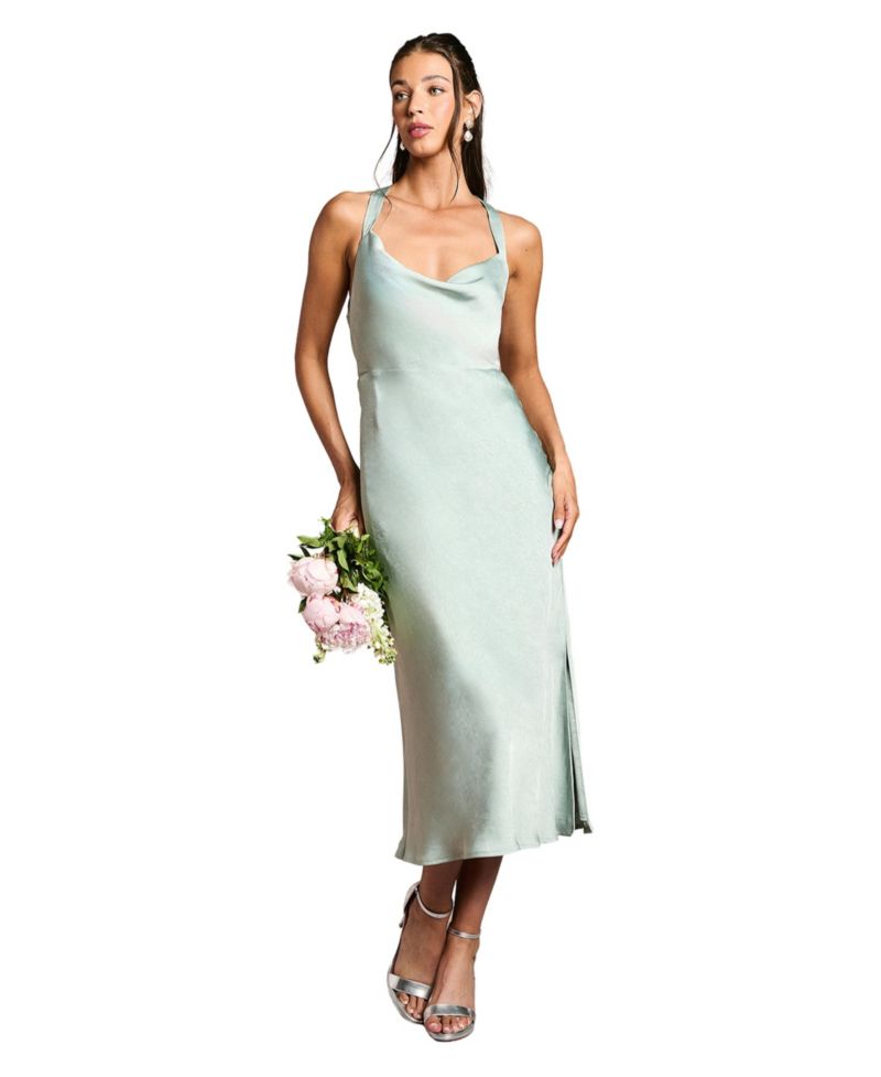Women's Satin Bridesmaids Dress