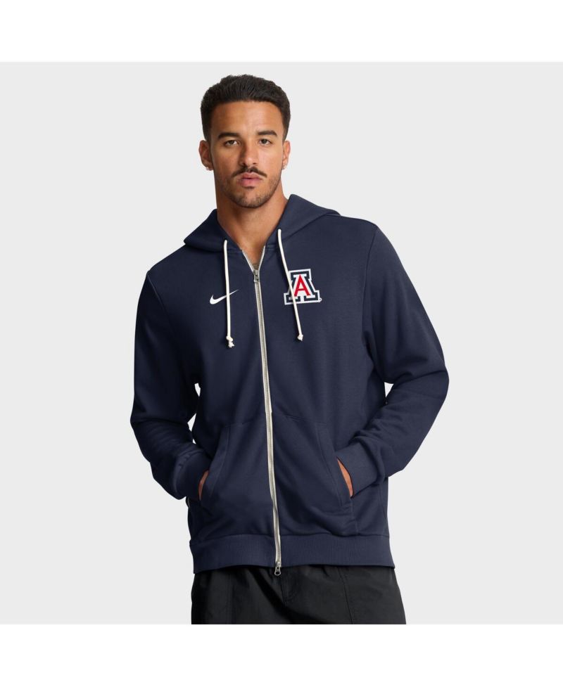 Men's Navy Arizona Wildcats 2025 Sideline Performance Full-Zip Hoodie