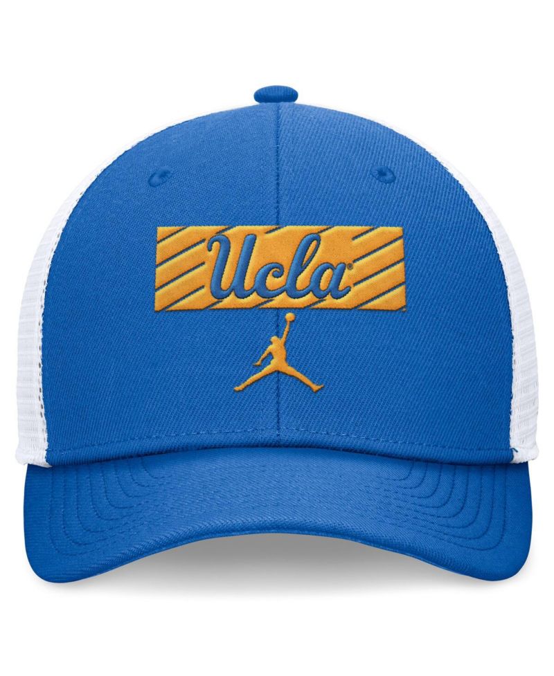 Men's Blue/White UCLA Bruins 2024 Sideline Trucker Adjustable Hat