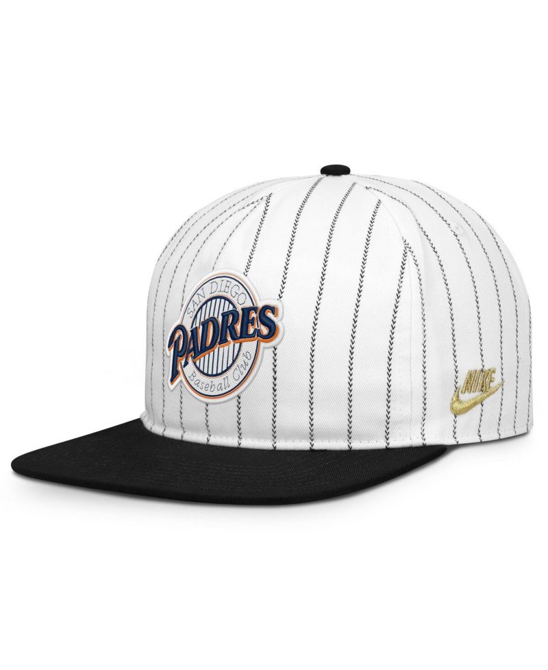 Men's White/Black San Diego Padres Cooperstown Collection Pro Adjustable Hat